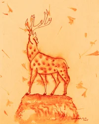 Majestätischer gefleckter Hirsch