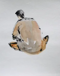 Sitzende Aktfigur