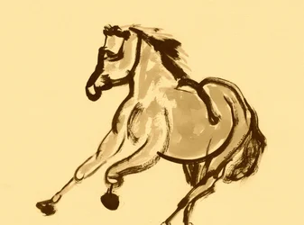 Temperamentvoller Pferdegalopp