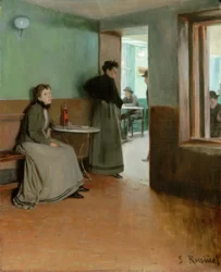 Aquarium (Inneres eines Cafés)