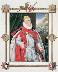 Porträt von Charles Howard, 2. Baron von Effingham und 1. Earl von Nottingham, aus 