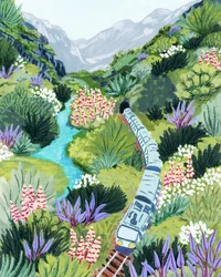 Bergtal Zugreise