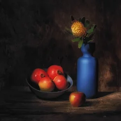 Stimmungsvolles Obststillleben