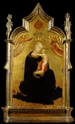 Madonna mit Kind und Engeln, ca. 1445-1450
