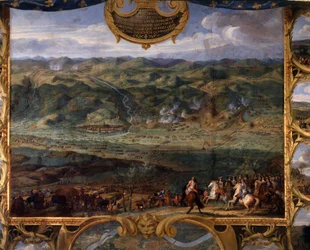 Die Taten von Prinz Louis II. von Bourbon Condé, bekannt als der Große Condé (1621-1686): Schlacht von Freiburg (1644) während des Dreißigjährigen Krieges - Gemälde von Savior The Tale (1659-1694)