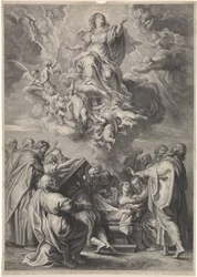 Himmelfahrt Mariens mit Aposteln
