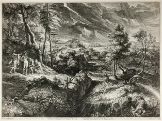 Landschaft mit Philemon und Baucis, aus Große Landschaften