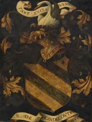 Wappen mit Helmzier [Rückseite]