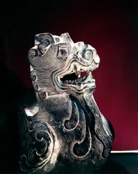 Detail einer Chimäre, Sechs Dynastien (220-589)