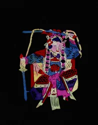 Weibliche Figur der Pekinger Oper mit Schaukeln