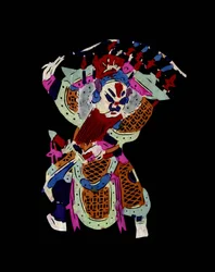 Männliche Figur der Pekinger Oper mit Maske