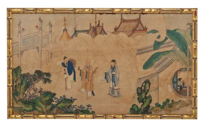 Eine von vierundzwanzig Szenen aus Traum der Roten Kammer