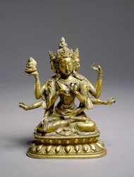 Sitzende Usnisavijaya, Qing-Dynastie