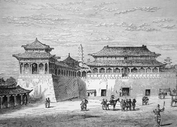 Der Kaiserpalast von China, die Verbotene Stadt, Peking im 19. Jahrhundert