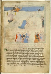Moses mit den Zehn Geboten, Illustration aus einem 