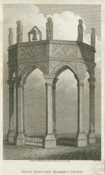 Lichfield - Marktplatz: Gravur, nd [ca. 1805] (Druck)