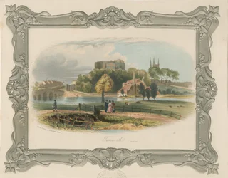 Tamworth Castle: Stahlstich (getönt), nd [ca. 1841] (Druck)