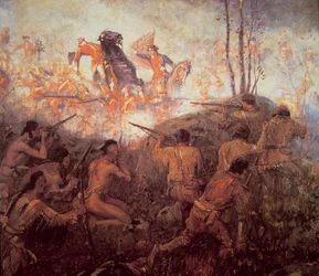 Der Tod von General Braddock in der Nähe von Fort Duquesne