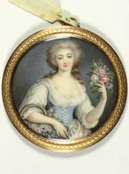 Eine Dame namens Jeannette Lollier (Emaille)