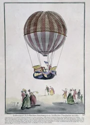 Aerostatische Maschinenentfernung im Tuileriengarten 1783