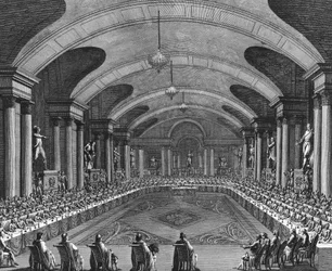 Französische Revolution: Erstes Treffen am Nationalinstitut am 15. Germinal Jahr IV (4. April