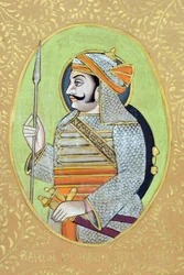 Miniaturmalerei von Maharana Pratap Singh