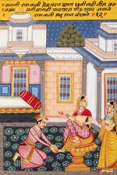 Miniaturmalerei auf Papier, Ragini Ramkalee, Nathdwara Schule