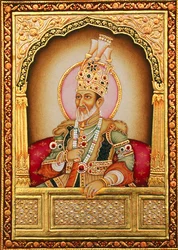 Mughal Miniaturmalerei Bahadur Shah Zafar