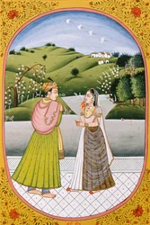 Jahreskalenderbild & Malerei für einen hinduistischen Monat Marshes, Indien