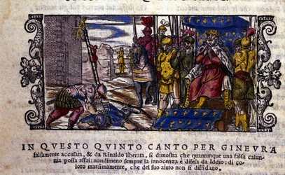 Prinzessin Ginevra ist unschuldig und der Kampf zwischen der Verleumdung und dem unbekannten Ritter wird unterbrochen