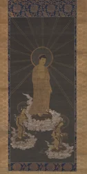 Abstieg von Amida, oder Raigo, Muromachi-Periode ca. 1333-1568
