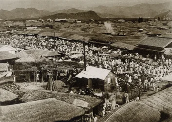 Ansicht des Marktplatzes in Daegu, Korea