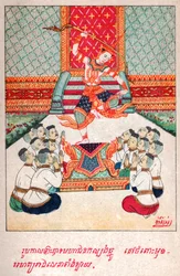 Mahajanaka Jataka (Gravur, ca. 1910)