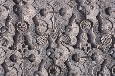 Detail einer Mauer, gebaut von den Saadiern im Jahr 1565