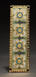 Plakette, wahrscheinlich von einem Reliquienschrein, ca. 1200-1250