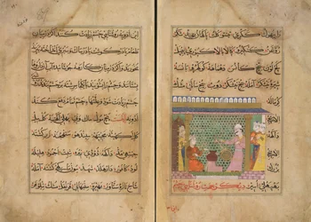Sultan Ghiyath al-Din überwacht die Zubereitung von Medikamenten