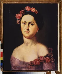 Porträt der Ballerina Avdotia Istomina als Flora