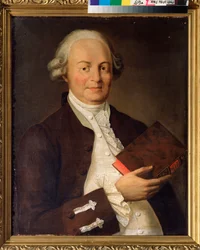 Porträt des Dichters Vasili K. Trediakovsky