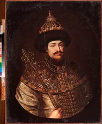 Porträt des Zaren Alexei I. Michailowitsch von Russland.