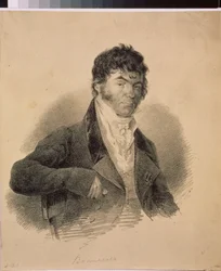 Porträt des ersten russischen Philologen Alexander K. Vostokov (1781-1864)