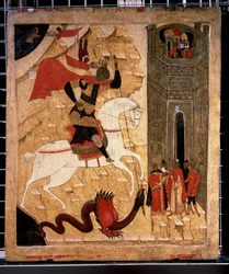 Darstellung des heiligen Georg und des Drachen