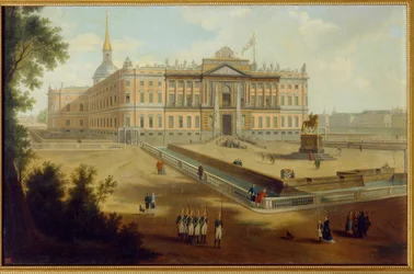 Blick auf den Michaelspalast in Sankt Petersburg