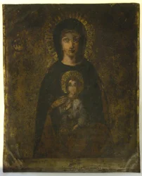 Kreuzigung (Madonna auf der Rückseite)