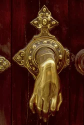 Türklopfer in Form einer Hand (Detail)