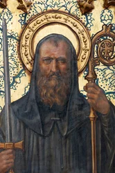 Einsiedelei. Innenansicht. Der Altar. (Detail)