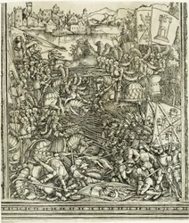 Der Krieg mit Venedig, aus Der Triumphbogen von Maximilian I.