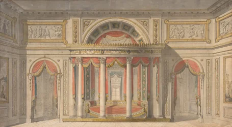 Entwurf für ein Schlafzimmer, 1785-1838