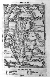La course du Nile - in „Cosmographia“ von Sebastiano Munster