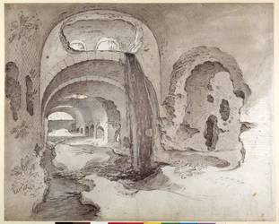 Tivoli, Kryptoportikus unter dem Tempel des Hercules Victor