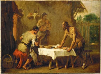 Der Satyr und der Bauer, eine Äsopische Fabel